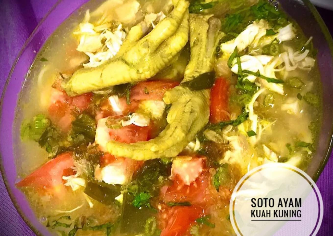 Soto Ayam Kuah Kuning Segar