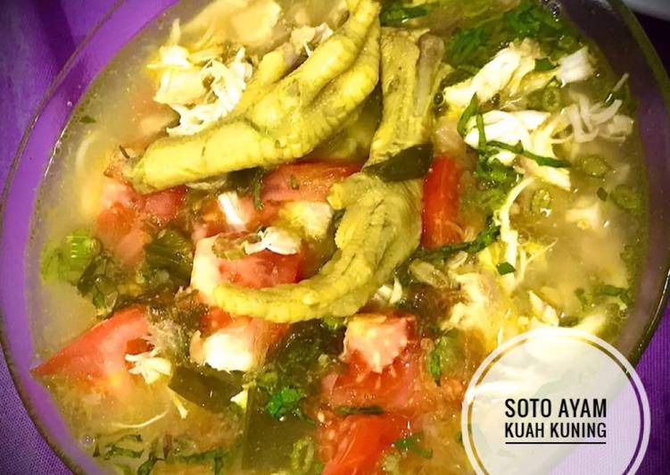 Mudah Cepat Memasak Soto Ayam Kuah Kuning Segar Ala Warteg