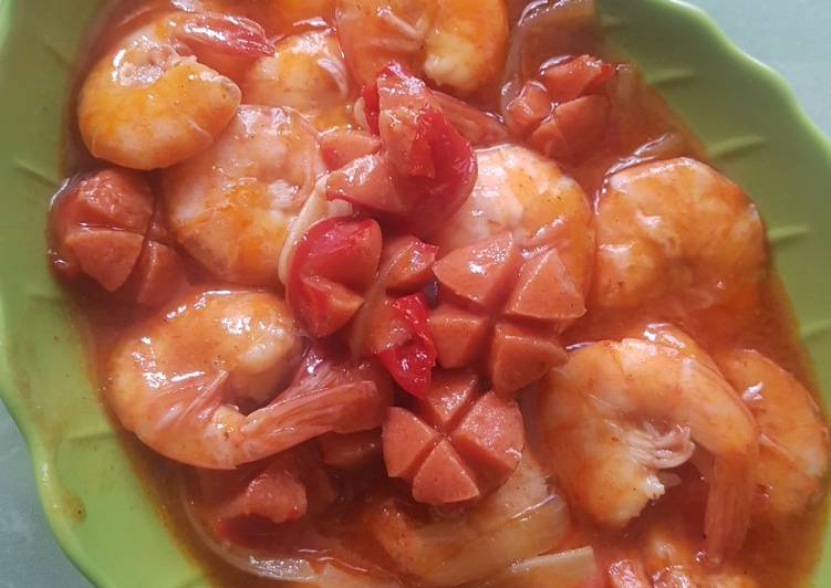 Udang Asam Manis Pedas