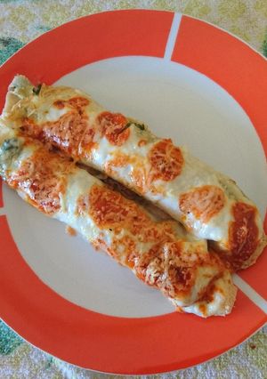 Una foto de Canelones de verduras