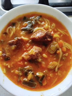 عکسی از دستور سوپ پیازچه و گوشت
