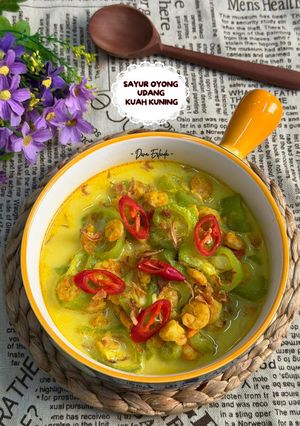 Foto resep Sayur Oyong Udang Kuah Kuning
