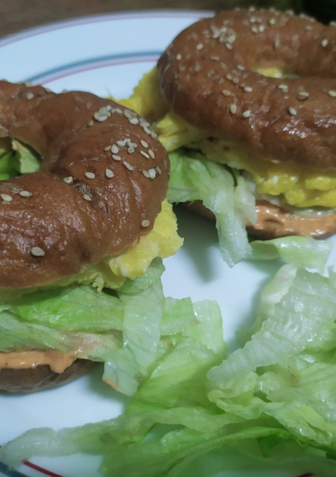 Una foto de Bagels de tortilla