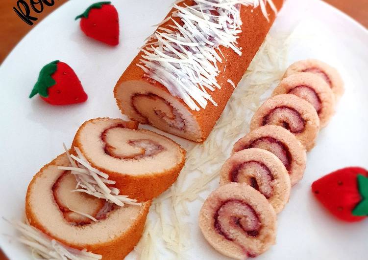 makanan Roll Cake / Bolu Gulung Jadi, Bisa Manjain Lidah