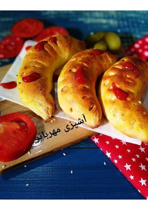 عکسی از دستور پیراشکی مرغ و پیازچه