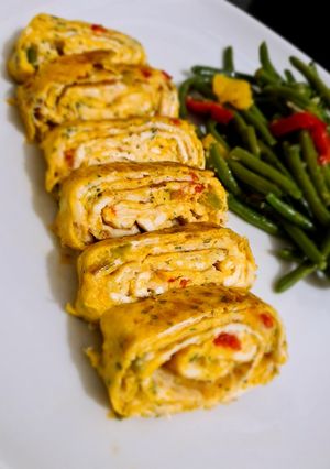 Une photo de Omelette roulé
