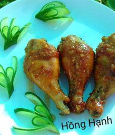 đùi gà chiên mắm đường