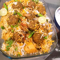 A picture of Kofta biryani.