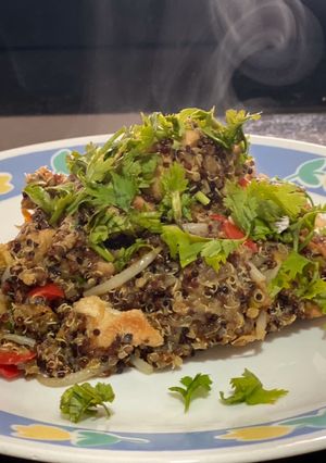 Una foto de Quinoa chaufa de pollo