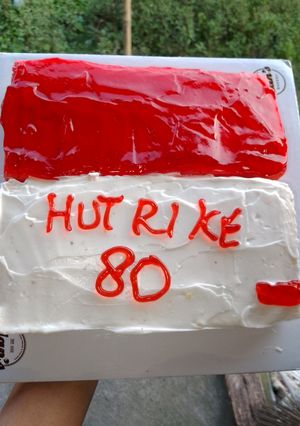 Foto resep Bolu kukus (merah putih) kemerdekaan RI