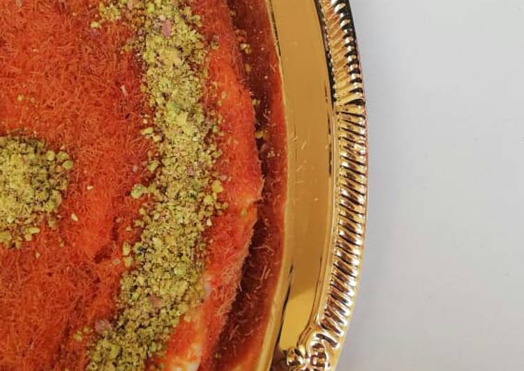 Steps to Prepare Perfect Kunafa turkish sweet