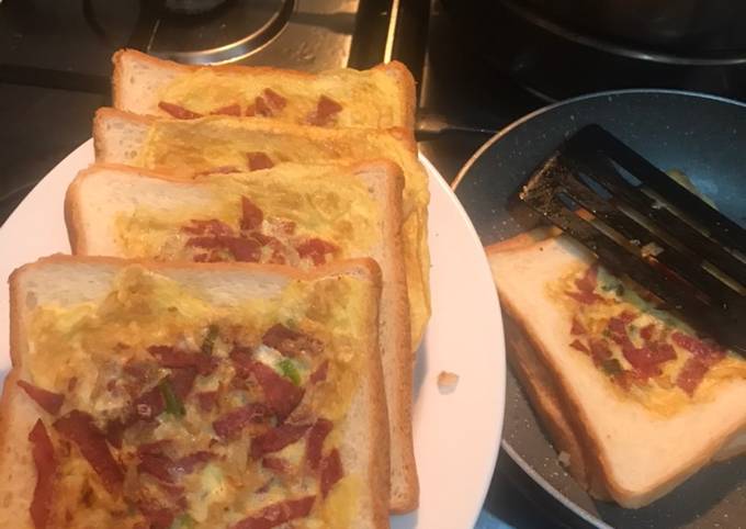 Resep Roti bakar slice beef simple ala bunvan, Sempurna