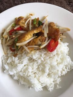 Foto resep Tumis toge telor dadar