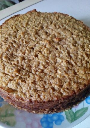 Una foto de Torta de avena y manzana sin harina
