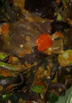 Foto resep Oseng mercon jamur kuping simple