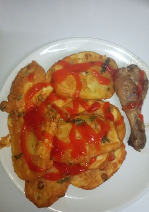 A picture of Spiced bhajia.