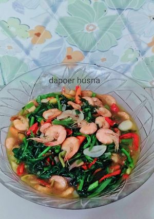 Foto resep Cah kangkung udang