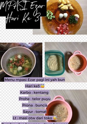 Foto resep Mpasi hari ke 3 Ezar 👌🏻🥰