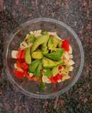 Ensalada con fideos "de colores"