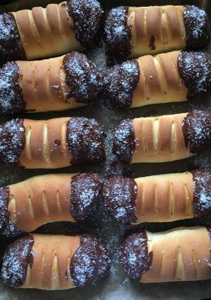 Csokis-kókuszos rudak recept fotója