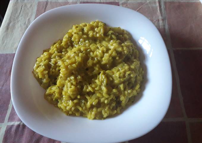 Risotto con zucchine e taleggio