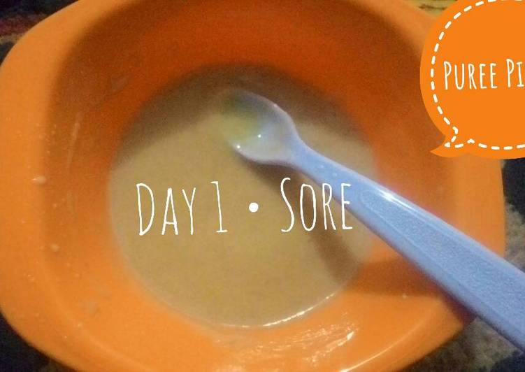 Resep Puree Pisang (Day 1 • Sore) MPASI | Bahan Membuat Puree Pisang (Day 1 • Sore) MPASI Yang Enak Dan Lezat