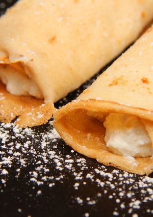Túrós palacsinta töltelék recept fotója