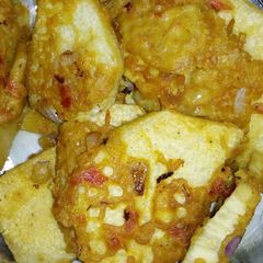 A picture of Fried yam in flour.
