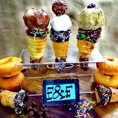 A picture of Donut Ice Cream Cone.