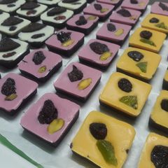 A picture of Nuts and berries chocolates.