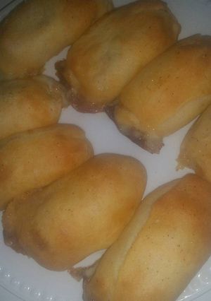 A picture of Cheesy dog roll ups.