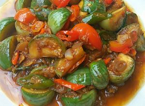 Foto resep Tumis terong bulat ikan asin peda