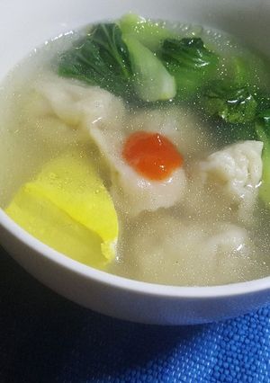 Foto resep Pangsit Rebus Isi Ayam Wortel