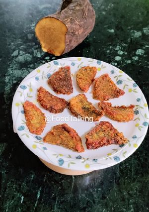 A picture of Suran/ Yam Fry.