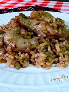 Una foto de Arroz básico de curry hindú y hebras de azafrán puro