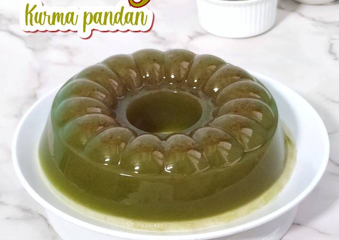 Resep Puding kurma pandan