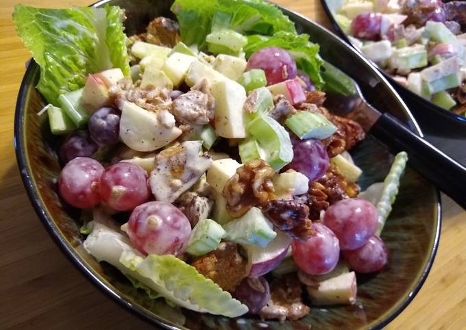 Steps to Prepare Favorite Vegetarian Chicken Waldorf Salad