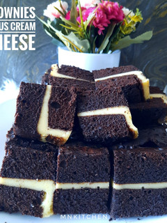 Foto resep Brownies kukus Cream cheese⭐