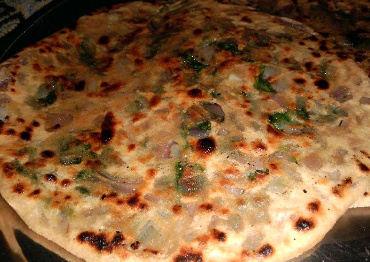 Methi onion Parantha