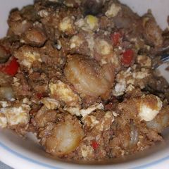 A picture of Shrimp Mock Fried Rice.