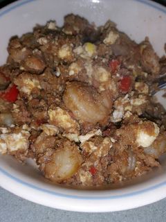 A picture of Shrimp Mock Fried Rice.