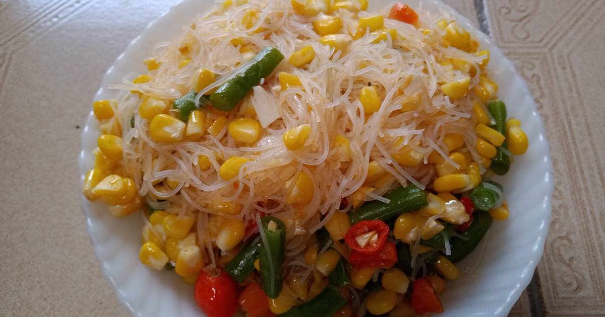 Resep Tumis Bihun Jagung Buncis saus tomat oleh DidiCookingTime - Cookpad