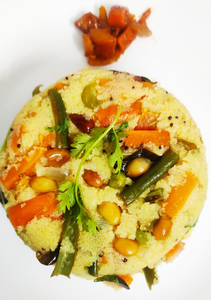 ரவா வேர்க்கடலை கிச்சிடி (Rava Groundnuts kichidi recipe in tamil) செய்முறை முக்கிய புகைப்படம்