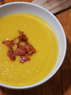 Una foto de Crema de calabaza al curry (Thermomix)