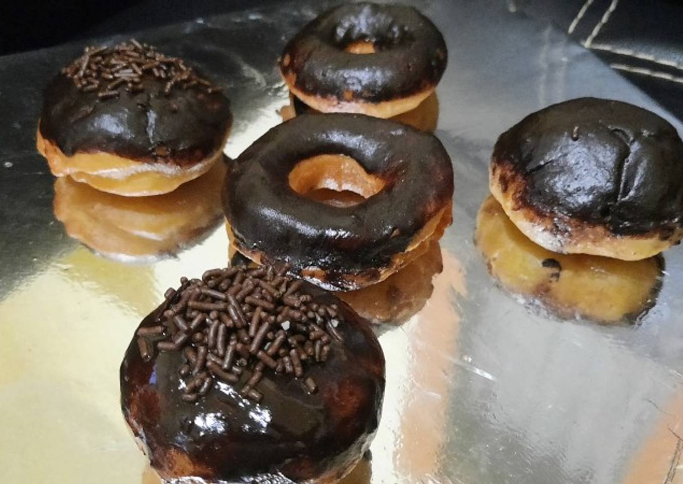 Donat mungil empuk ala j.co takaran sendok