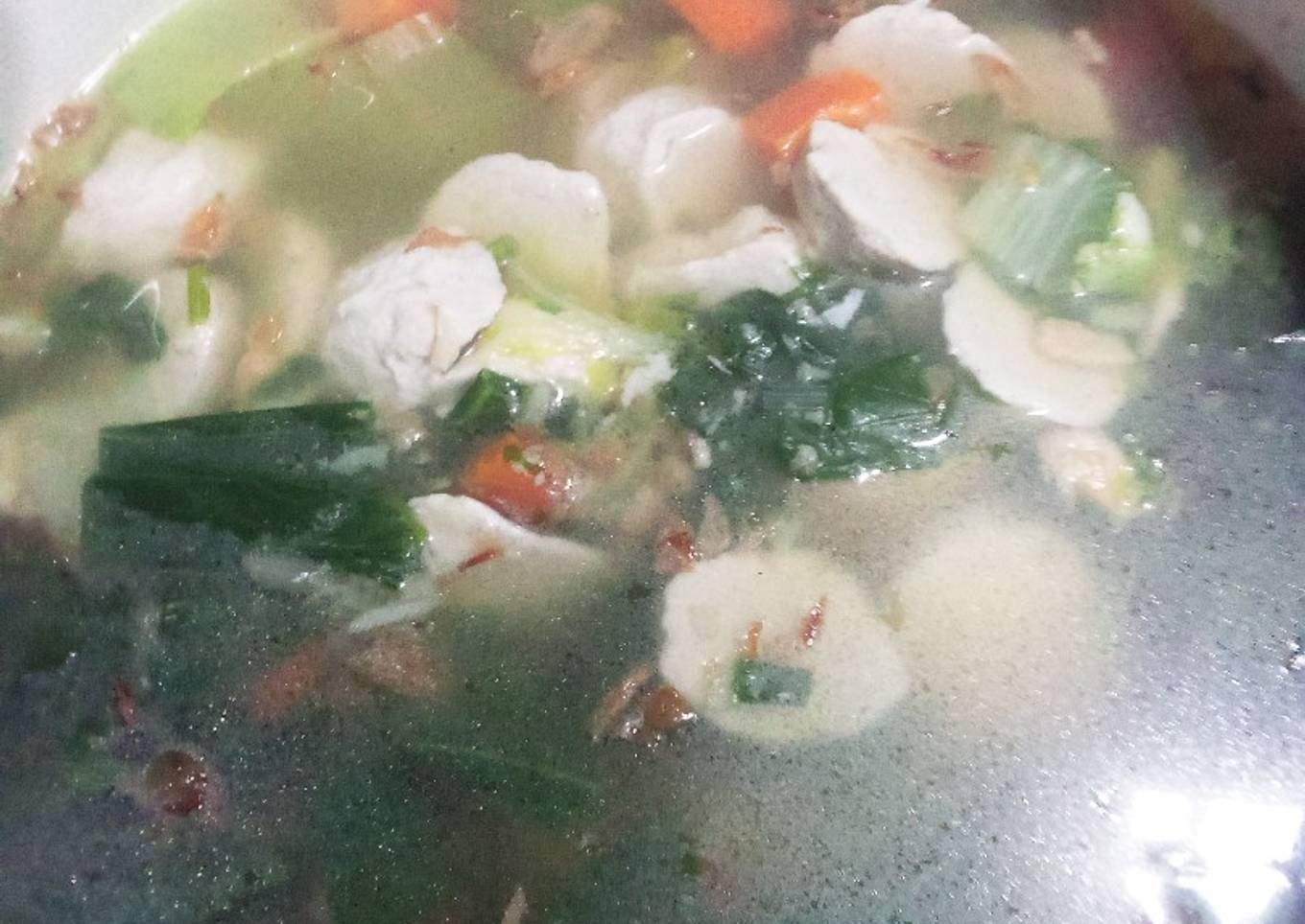 Sup bakso sayuran