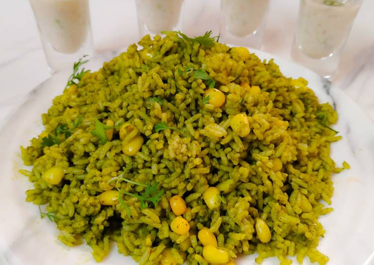 Step-by-Step Guide to Prepare Perfect Spinach &amp; Corn Pulav