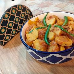 A picture of Marinated dum arbi/taro.