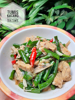 Foto resep Tumis Kacang Panjang Teri Tempe