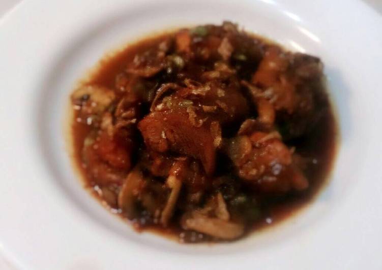 Ayam Kecap with Mushroom (fast, simple n yummy)
